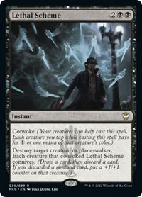 Lethal Scheme - Commander: Streets of New Capenna (NCC) #36 - Rare Magic: The Gathering Trading Card