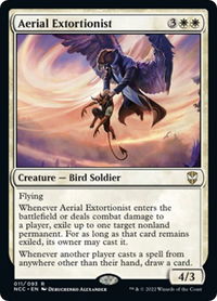 Aerial Extortionist - Commander: Streets of New Capenna (NCC) #11 - Rare Magic: The Gathering Trading Card