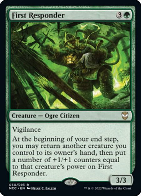 First Responder - Commander: Streets of New Capenna Magic: The Gathering trading card