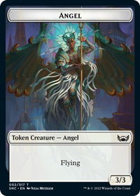 Angel Token - Streets of New Capenna (SNC) #2 - Token Magic: The Gathering Trading Card