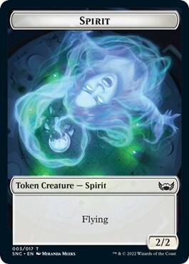 Spirit Token - Streets of New Capenna Magic: The Gathering trading card