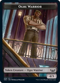 Ogre Warrior Token - Streets of New Capenna (SNC) #6 - Token Magic: The Gathering Trading Card