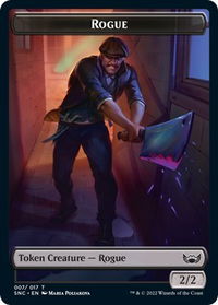 Rogue Token - Streets of New Capenna (SNC) #7 - Token Magic: The Gathering Trading Card