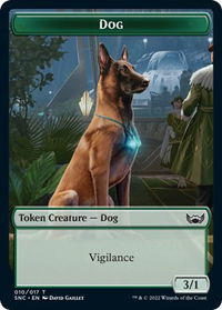 Dog Token - Streets of New Capenna (SNC) #10 - Token Magic: The Gathering Trading Card