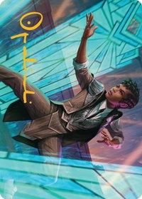 Dapper Shieldmate Art Card (Gold-Stamped Signature) - Art Series: Streets of New Capenna (ASSNC) #2 - Special Magic: The Gathering Trading Card