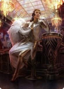 Elspeth Resplendent Art Card (3/81) trading card from Art Series: Streets of New Capenna Elspeth Resplendent Art Card (3/81) - Art Series: Streets of New Capenna Magic: The Gathering trading card