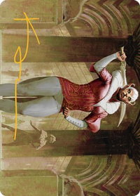 Mage's Attendant Art Card (Gold-Stamped Signature) - Art Series: Streets of New Capenna (ASSNC) #5 - Special Magic: The Gathering Trading Card