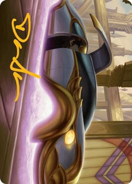 Mysterious Limousine Art Card (Gold-Stamped Signature) trading card from Art Series: Streets of New Capenna Mysterious Limousine Art Card (Gold-Stamped Signature) - Art Series: Streets of New Capenna Magic: The Gathering trading card
