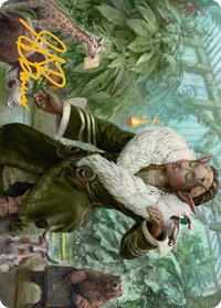 Rumor Gatherer Art Card (Gold-Stamped Signature) - Art Series: Streets of New Capenna (ASSNC) #7 - Special Magic: The Gathering Trading Card