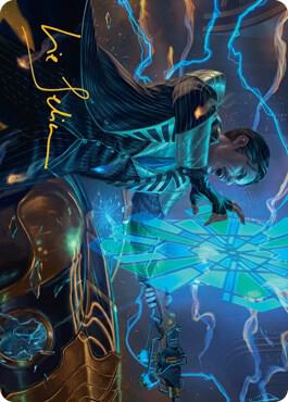 Brokers Veteran Art Card (Gold-Stamped Signature) - Art Series: Streets of New Capenna Magic: The Gathering trading card