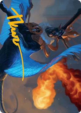 Disdainful Stroke Art Card (Gold-Stamped Signature) - Art Series: Streets of New Capenna Magic: The Gathering trading card