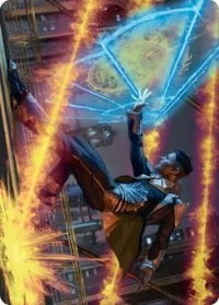Wingshield Agent Art Card - Art Series: Streets of New Capenna (ASSNC) #14 - Special Magic: The Gathering Trading Card