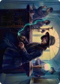 Wiretapping Art Card - Art Series: Streets of New Capenna (ASSNC) #15 - Special Magic: The Gathering Trading Card