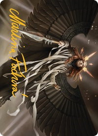 Angel of Suffering Art Card (Gold-Stamped Signature) - Art Series: Streets of New Capenna (ASSNC) #16 - Special Magic: The Gathering Trading Card