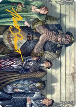 Rogues' Gallery Art Card (Gold-Stamped Signature) - Art Series: Streets of New Capenna Magic: The Gathering trading card