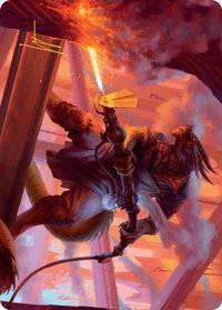 Plasma Jockey Art Card (Gold-Stamped Signature) - Art Series: Streets of New Capenna (ASSNC) #19 - Special Magic: The Gathering Trading Card