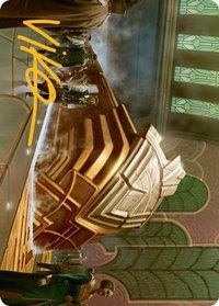 Capenna Express Art Card (Gold-Stamped Signature) - Art Series: Streets of New Capenna (ASSNC) #20 - Special Magic: The Gathering Trading Card