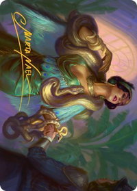 Venom Connoisseur Art Card (Gold-Stamped Signature) - Art Series: Streets of New Capenna (ASSNC) #21 - Special Magic: The Gathering Trading Card
