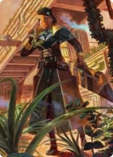 Vivien on the Hunt Art Card trading card from Art Series: Streets of New Capenna Vivien on the Hunt Art Card - Art Series: Streets of New Capenna Magic: The Gathering trading card