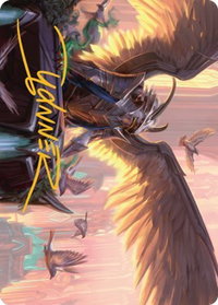 Falco Spara, Pactweaver Art Card (25/81) (Gold-Stamped Signature) - Art Series: Streets of New Capenna (ASSNC) #25 - Special Magic: The Gathering Trading Card