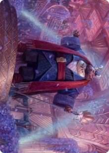 Jetmir, Nexus of Revels Art Card (27/81) trading card from Art Series: Streets of New Capenna Jetmir, Nexus of Revels Art Card (27/81) - Art Series: Streets of New Capenna Magic: The Gathering trading card