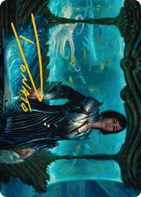 Lagrella, the Magpie Art Card (Gold-Stamped Signature) - Art Series: Streets of New Capenna (ASSNC) #28 - Special Magic: The Gathering Trading Card