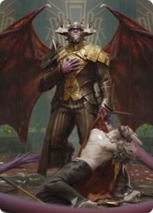 Ob Nixilis, the Adversary Art Card (31/81) trading card from Art Series: Streets of New Capenna Ob Nixilis, the Adversary Art Card (31/81) - Art Series: Streets of New Capenna Magic: The Gathering trading card