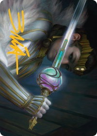 Luxior, Giada's Gift Art Card (Gold-Stamped Signature) - Art Series: Streets of New Capenna (ASSNC) #34 - Special Magic: The Gathering Trading Card