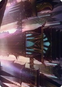 Skybridge Towers Art Card - Art Series: Streets of New Capenna (ASSNC) #37 - Special Magic: The Gathering Trading Card