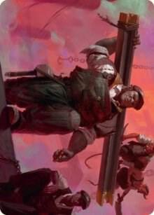The Beamtown Bullies Art Card - Art Series: Streets of New Capenna Magic: The Gathering trading card
