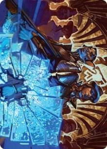 Contractual Safeguard Art Card trading card from Art Series: Streets of New Capenna Contractual Safeguard Art Card - Art Series: Streets of New Capenna Magic: The Gathering trading card