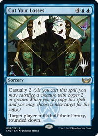 Cut Your Losses - Promo Pack: Streets of New Capenna (PPSNC) #38p - Rare Magic: The Gathering Trading Card