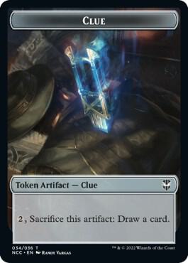 Clue // Copy Double-Sided Token - Commander: Streets of New Capenna Magic: The Gathering trading card
