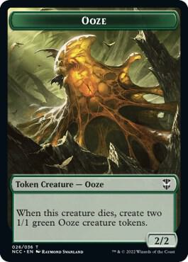 Ooze (026) // Treasure (015) Double-Sided Token - Commander: Streets of New Capenna Magic: The Gathering trading card