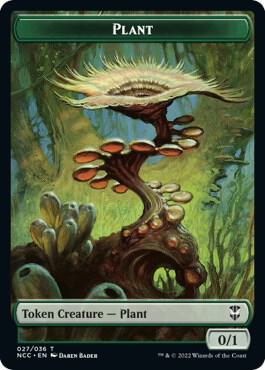 Plant // Citizen Double-Sided Token - Commander: Streets of New Capenna Magic: The Gathering trading card