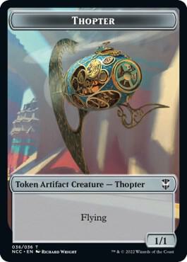 Thopter // Treasure (013) Double-Sided Token - Commander: Streets of New Capenna Magic: The Gathering trading card