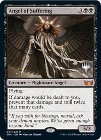 Angel of Suffering - Promo Pack: Streets of New Capenna (PPSNC) #67p - Mythic Magic: The Gathering Trading Card
