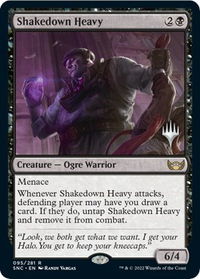 Shakedown Heavy - Promo Pack: Streets of New Capenna (PPSNC) #95p - Rare Magic: The Gathering Trading Card