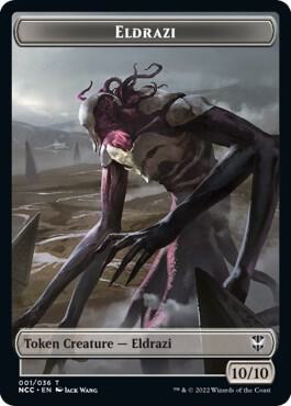 Eldrazi // Human Soldier Double-Sided Token - Commander: Streets of New Capenna Magic: The Gathering trading card