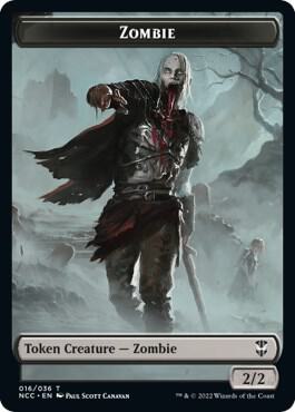 Zombie // Goat Double-Sided Token - Commander: Streets of New Capenna Magic: The Gathering trading card