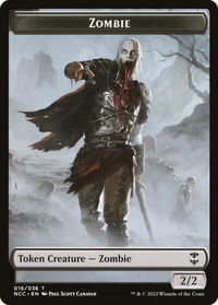 Zombie // Drake Double-Sided Token - Commander: Streets of New Capenna (NCC) #16 // 10 - Token Magic: The Gathering Trading Card