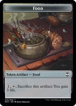 Food // Citizen Double-Sided Token - Commander: Streets of New Capenna Magic: The Gathering trading card