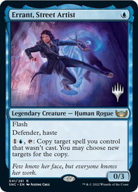 Errant, Street Artist - Promo Pack: Streets of New Capenna (PPSNC) #41p - Rare Magic: The Gathering Trading Card