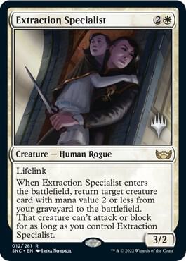 Extraction Specialist - Promo Pack: Streets of New Capenna Magic: The Gathering trading card