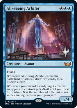 All-Seeing Arbiter - Promo Pack: Streets of New Capenna Magic: The Gathering trading card