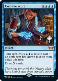 Even the Score - Promo Pack: Streets of New Capenna (PPSNC) #42p - Mythic Magic: The Gathering Trading Card