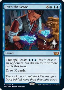 Even the Score - Promo Pack: Streets of New Capenna Magic: The Gathering trading card