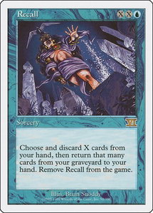 Recall - Classic Sixth Edition (6ED) #92 - Rare Magic: The Gathering Trading Card