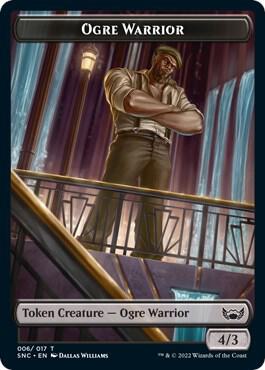 Ogre Warrior // Citizen Double-Sided Token - Streets of New Capenna Magic: The Gathering trading card