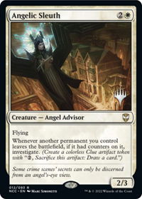 Angelic Sleuth - Promo Pack: Streets of New Capenna (PPSNC) #12p - Rare Magic: The Gathering Trading Card
